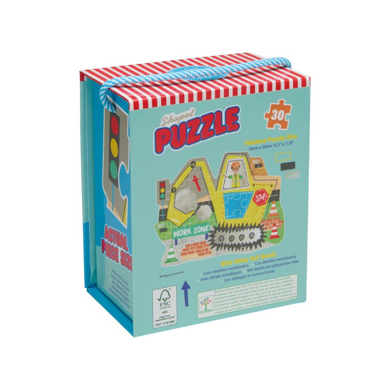 Puzzle 30 elementów - Na budowie