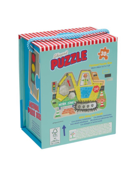Puzzle 30 elementów - Na budowie