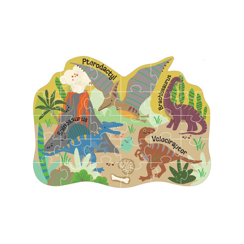Puzzle 30 elementów - Dinozaury