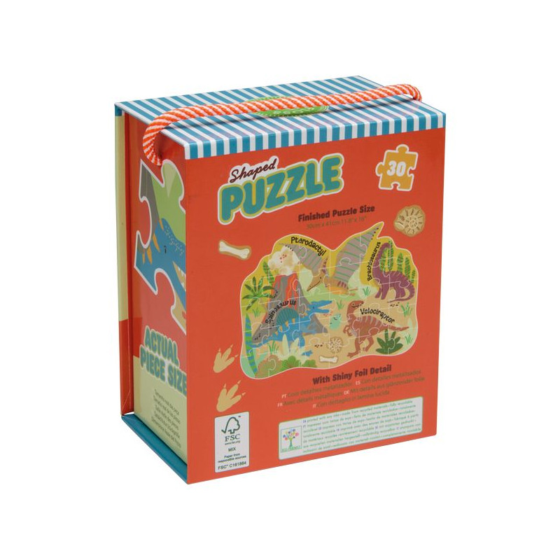 Puzzle 30 elementów - Dinozaury