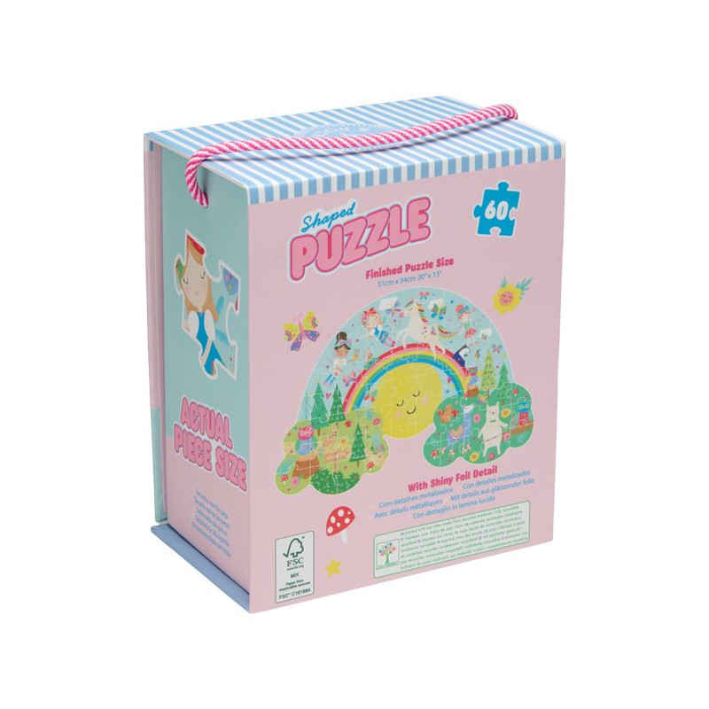 Puzzle 60 elementów - Tęczowe Wróżki