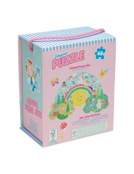 Puzzle 60 elementów - Tęczowe Wróżki