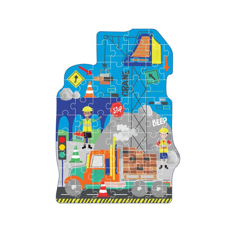 Puzzle 60 elementów - Na Budowie