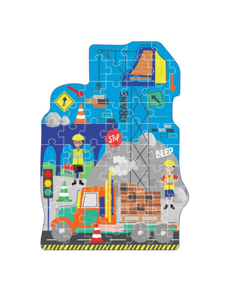 Puzzle 60 elementów - Na Budowie