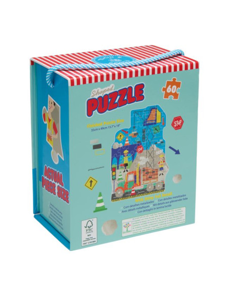 Puzzle 60 elementów - Na Budowie