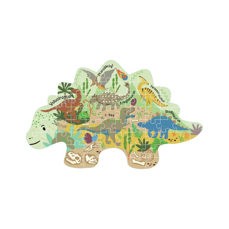 Puzzle 60 elementów - Dinozaury