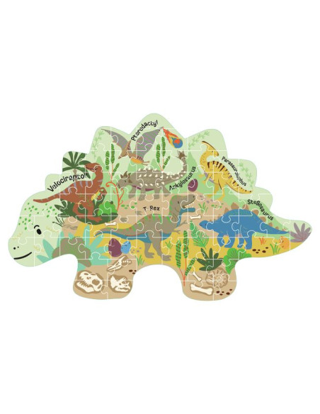 Puzzle 60 elementów - Dinozaury