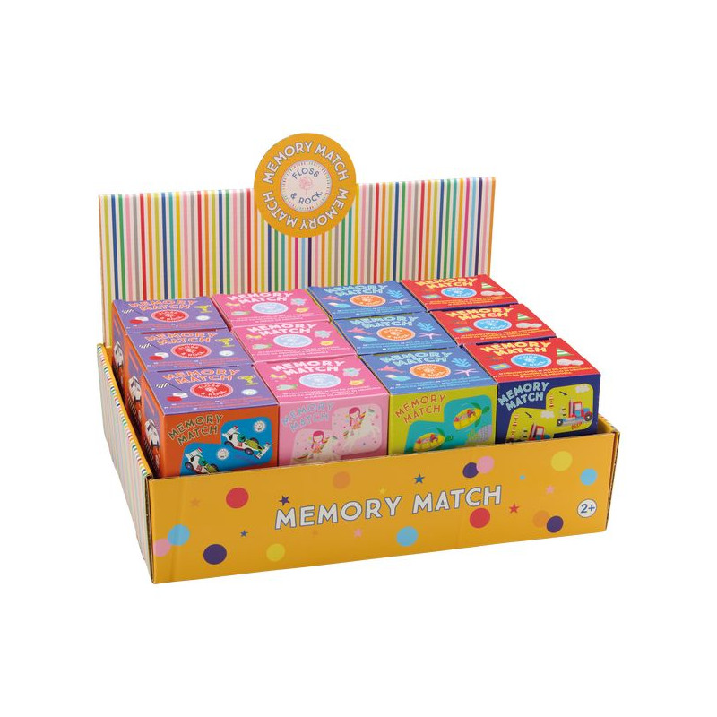Gra MEMORY - box 12 sztuk (Tęczowe...