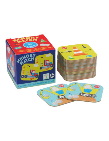 Gra MEMORY - box 12 sztuk (Tęczowe Wróżki, Na budowie, Ocean, Auta)