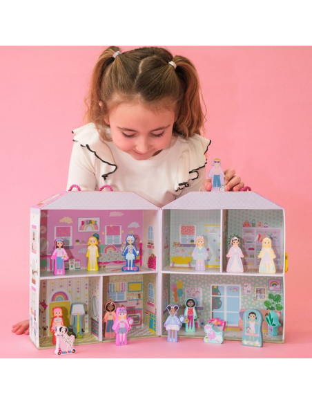 Domek z 18 figurkami - Przyjaciółki