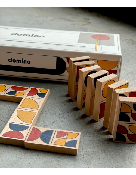Drewniana Gra Domino