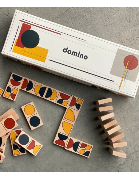 Drewniana Gra Domino