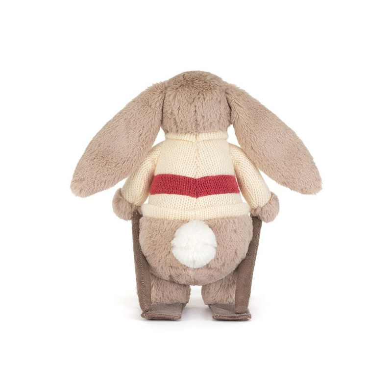 Króliczek Beżowy na Nartach 20 cm