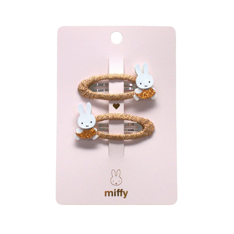 Spinki do włosów MIFFY – brązowe, 2 szt.