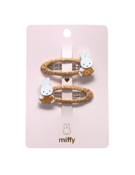 Spinki do włosów MIFFY – brązowe, 2 szt.