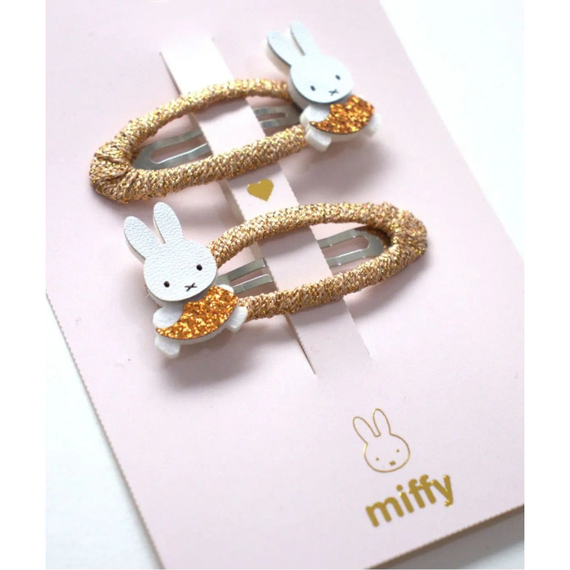 Spinki do włosów MIFFY – brązowe, 2 szt.