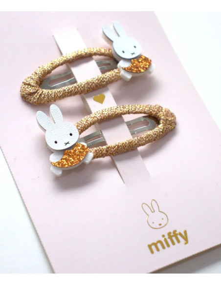 Spinki do włosów MIFFY – brązowe, 2 szt.