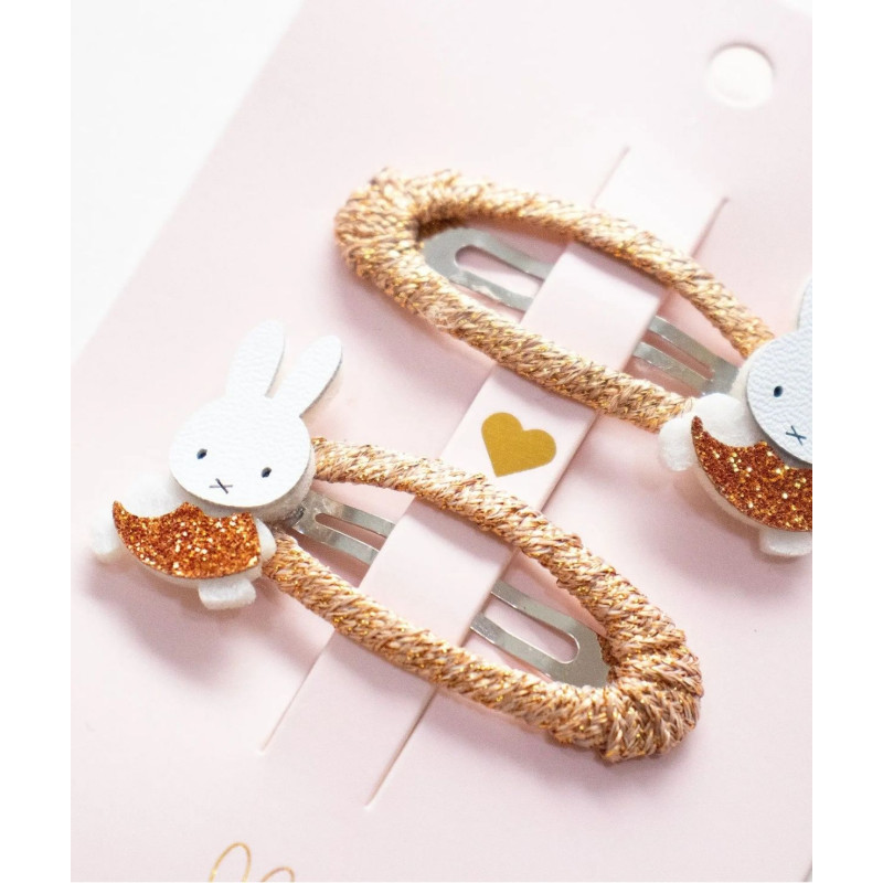 Spinki do włosów MIFFY – brązowe, 2 szt.