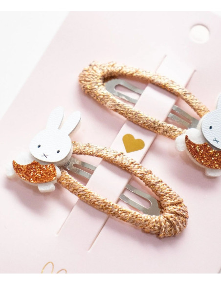 Spinki do włosów MIFFY – brązowe, 2 szt.