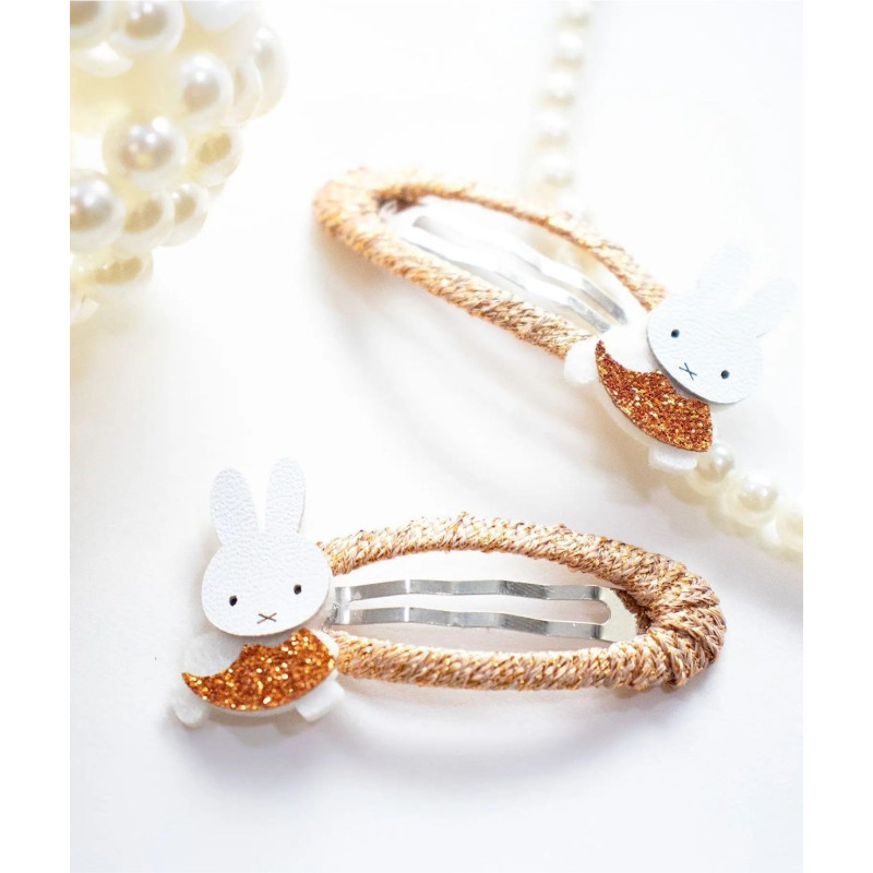 Spinki do włosów MIFFY – brązowe, 2 szt.