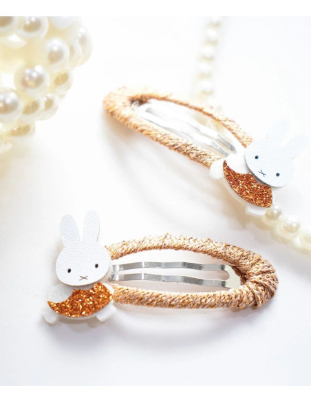 Spinki do włosów MIFFY – brązowe, 2 szt.