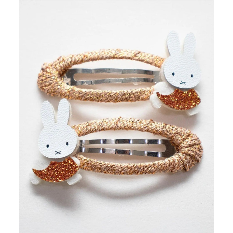 Spinki do włosów MIFFY – brązowe, 2 szt.