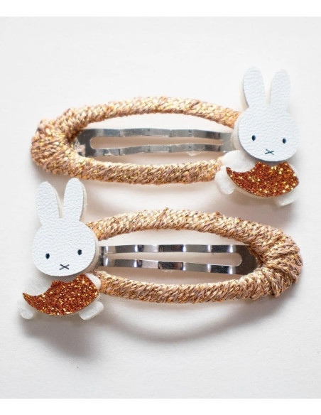 Spinki do włosów MIFFY – brązowe, 2 szt.