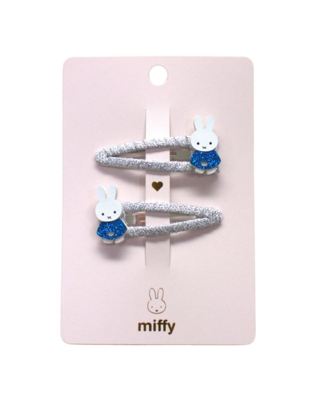 Spinki do włosów MIFFY - niebieskie, 2 szt.
