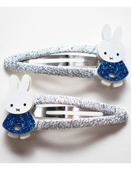 Spinki do włosów MIFFY - niebieskie, 2 szt.