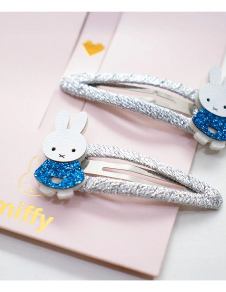 Spinki do włosów MIFFY - niebieskie, 2 szt.
