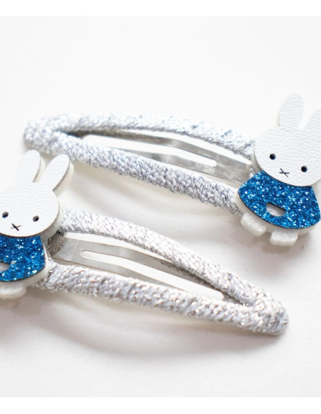 Spinki do włosów MIFFY - niebieskie, 2 szt.