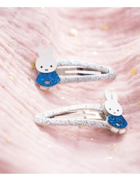Spinki do włosów MIFFY - niebieskie, 2 szt.