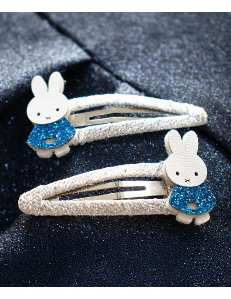 Spinki do włosów MIFFY - niebieskie, 2 szt.