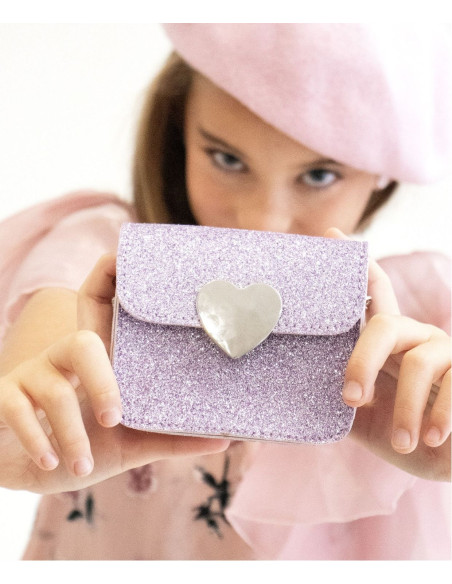 Torebka na ramię MINI LOVE - fioletowa