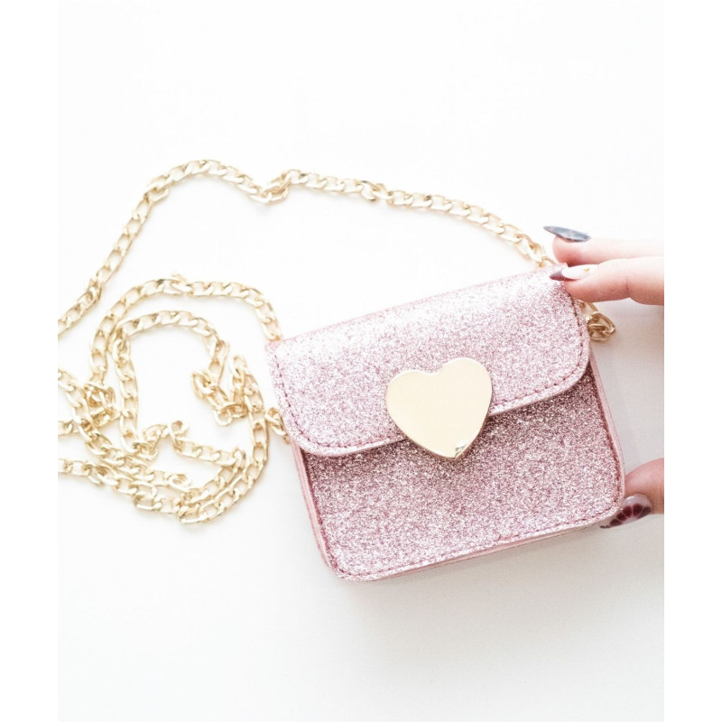 Torebka na ramię MINI LOVE – różowa