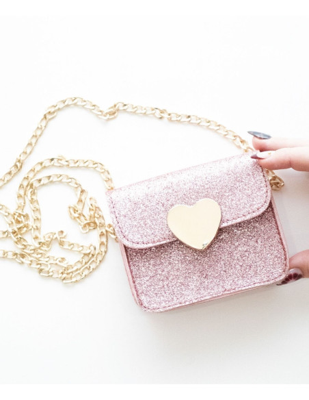 Torebka na ramię MINI LOVE – różowa