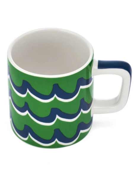 La Cafetière Ceramiczna filiżanka do espresso Cyan Tides, Zielona, 120 ml