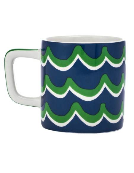 La Cafetière Ceramiczna filiżanka do espresso Cyan Tides, Niebieska, 120 ml