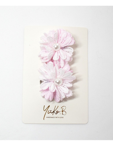 Spinki do włosów „BOHO” - Różowa Sakura