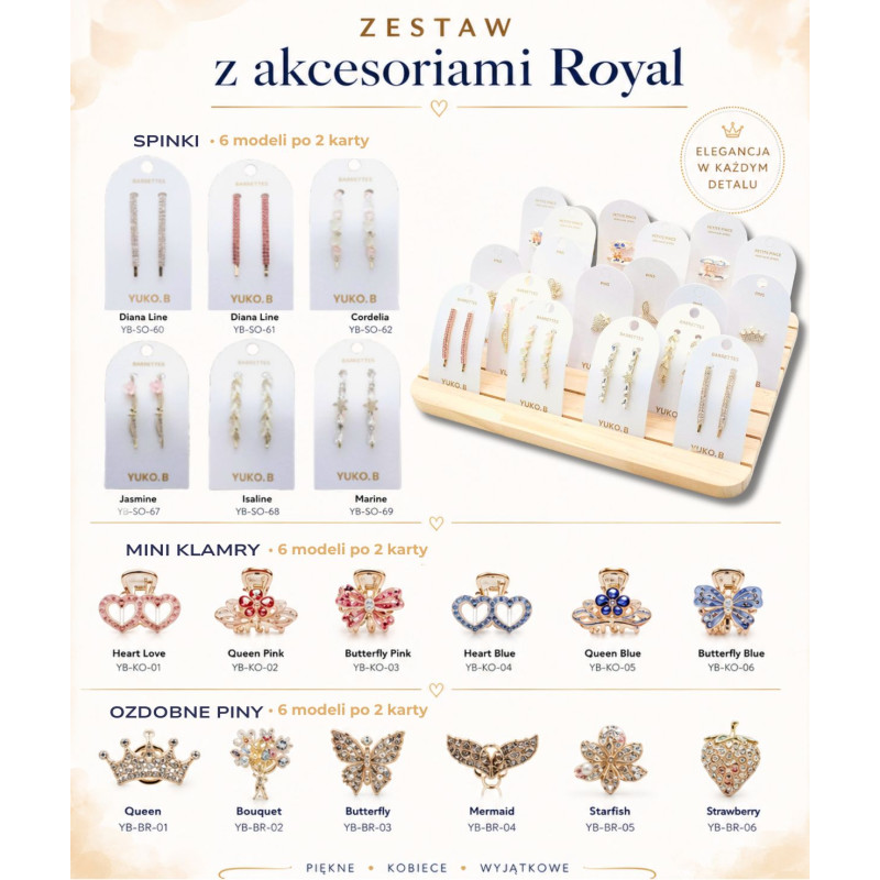 Zestaw 36 kart z akcesoriami Royal z...