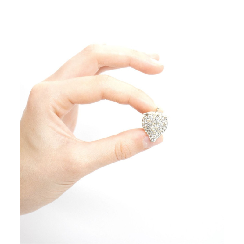 Ozdobny Pin „ROYAL” – Truskawka