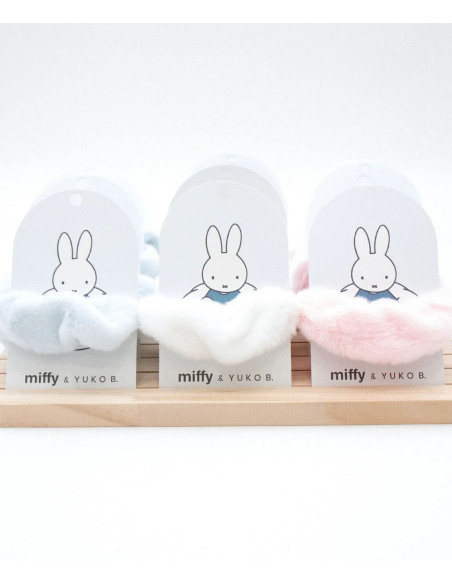 Zestaw 12 gumek do włosów z drewnianym ekspozytorem - Miffy
