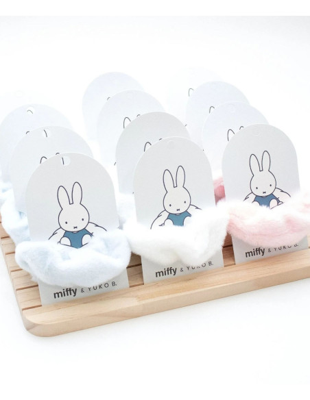 Zestaw 12 gumek do włosów z drewnianym ekspozytorem - Miffy