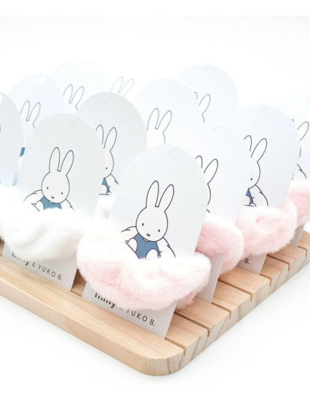 Zestaw 12 gumek do włosów z drewnianym ekspozytorem - Miffy