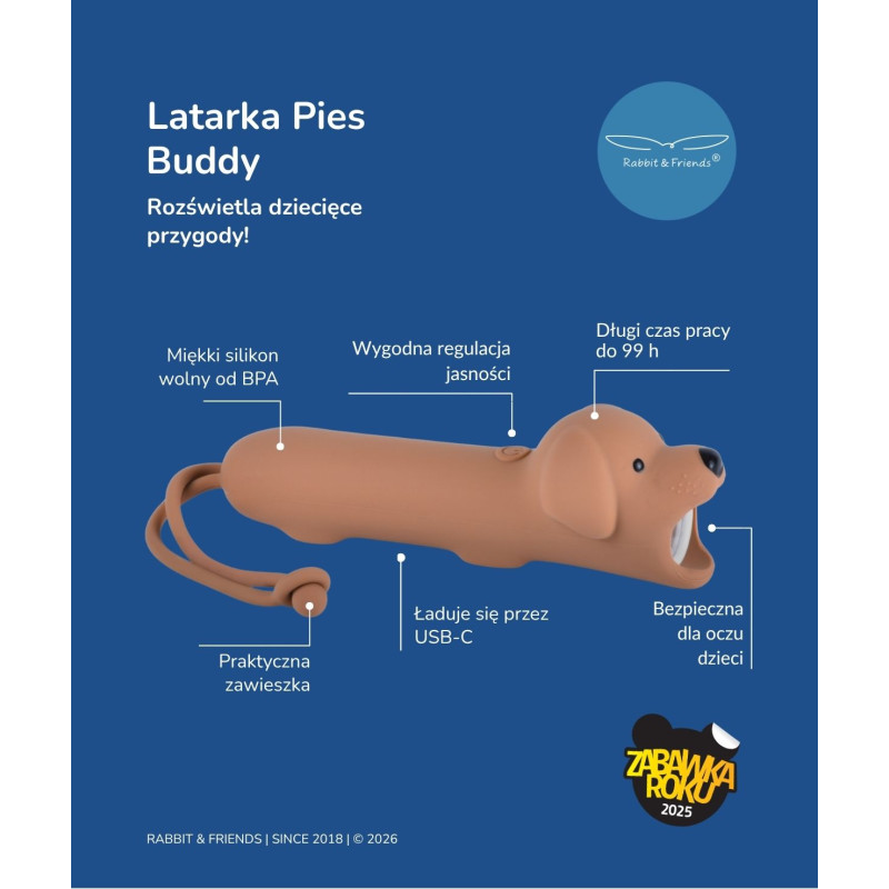 Latarka Pies BUDDY