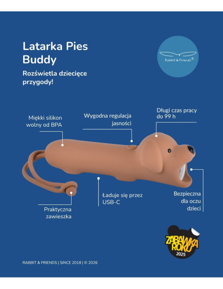Latarka Pies BUDDY