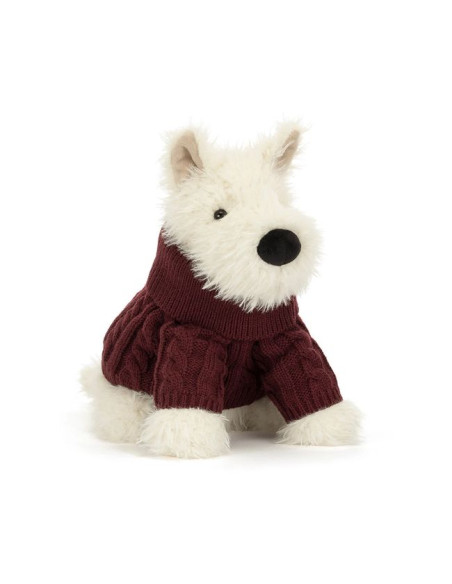 Terrier Kremowy w Swetrze 25 cm