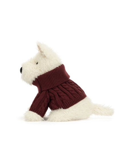 Terrier Kremowy w Swetrze 25 cm