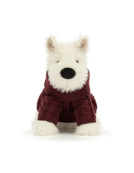 Terrier Kremowy w Swetrze 25 cm