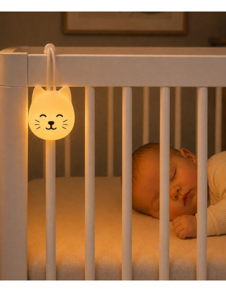 Moonlight Friends - Kot MOMO lampka do zawieszenia